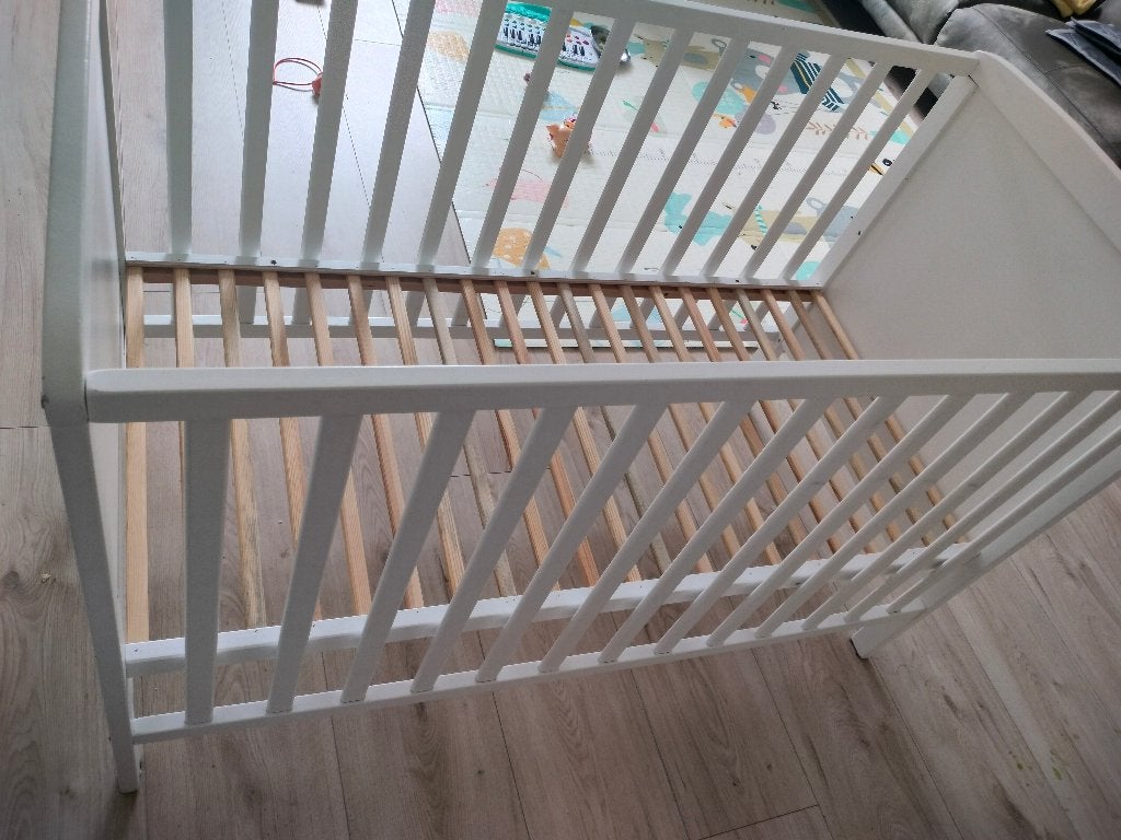 Prenatal ledikant mit pocketveer matras bamboe, Kinderen en Baby's, Ophalen, Zo goed als nieuw, Minder dan 140 cm, Matras