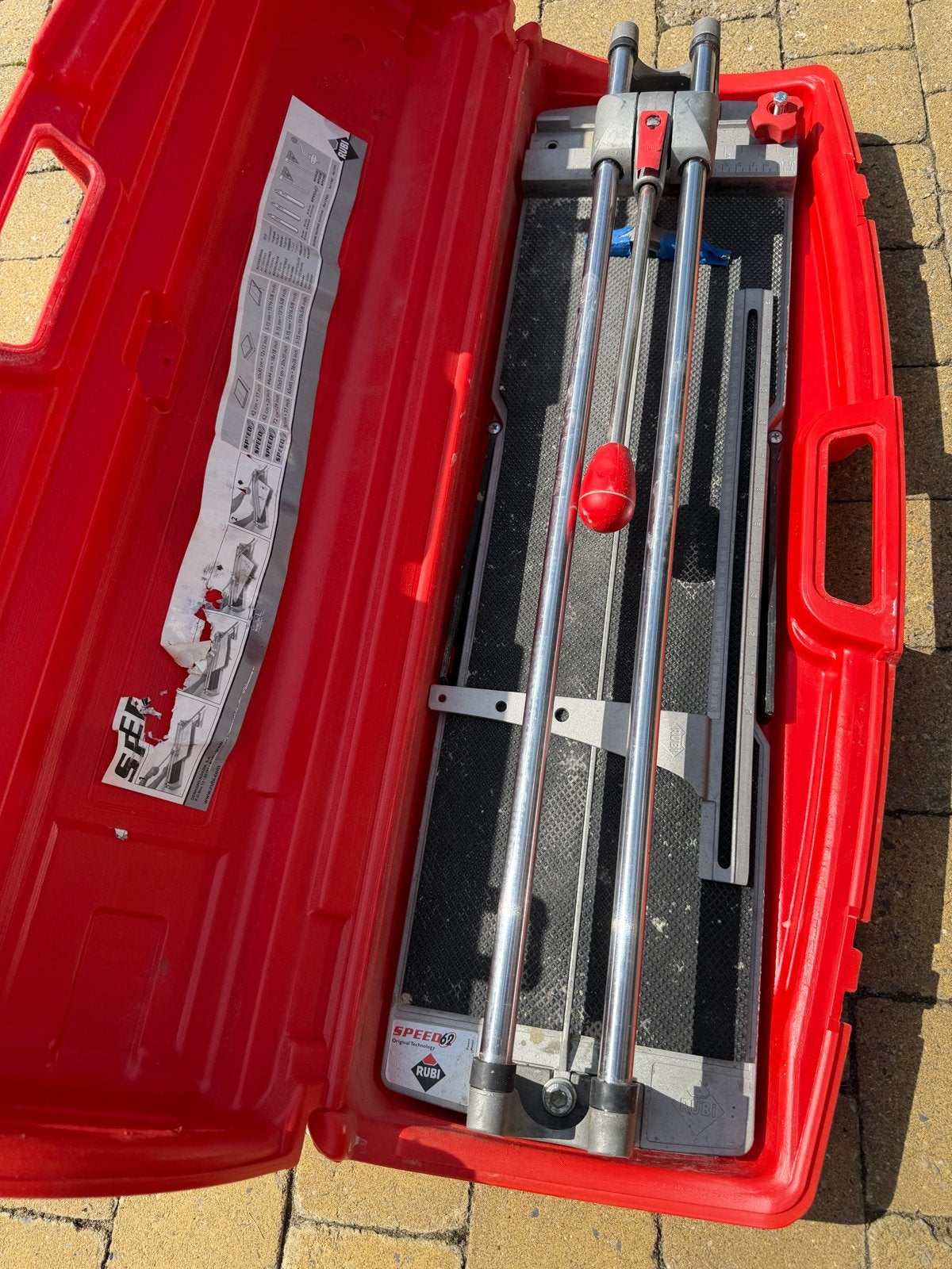Rubi Speed 62 tegelzaagmachine in koffer, Ophalen, Gebruikt, Snijgereedschap, Rubi