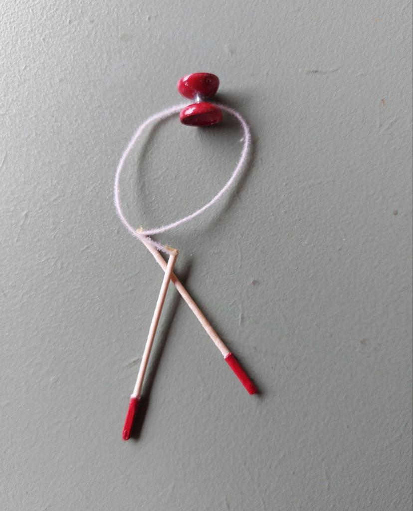 Vintage DIABOLO, POPPENHUIS- miniatuur, schaal 1:12., Verzamelen, Ophalen of Verzenden, Nieuw, Poppenhuis