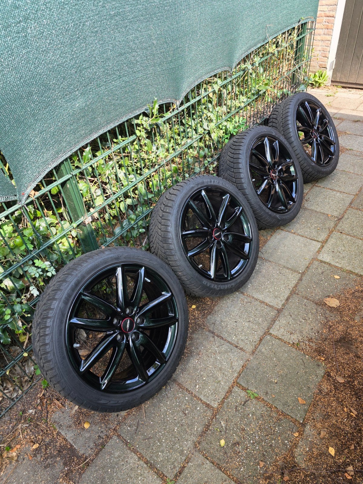 Zeer nette 18 inch JCW velgen met winterbanden, Ophalen, 18 inch, Gebruikt, Banden en Velgen