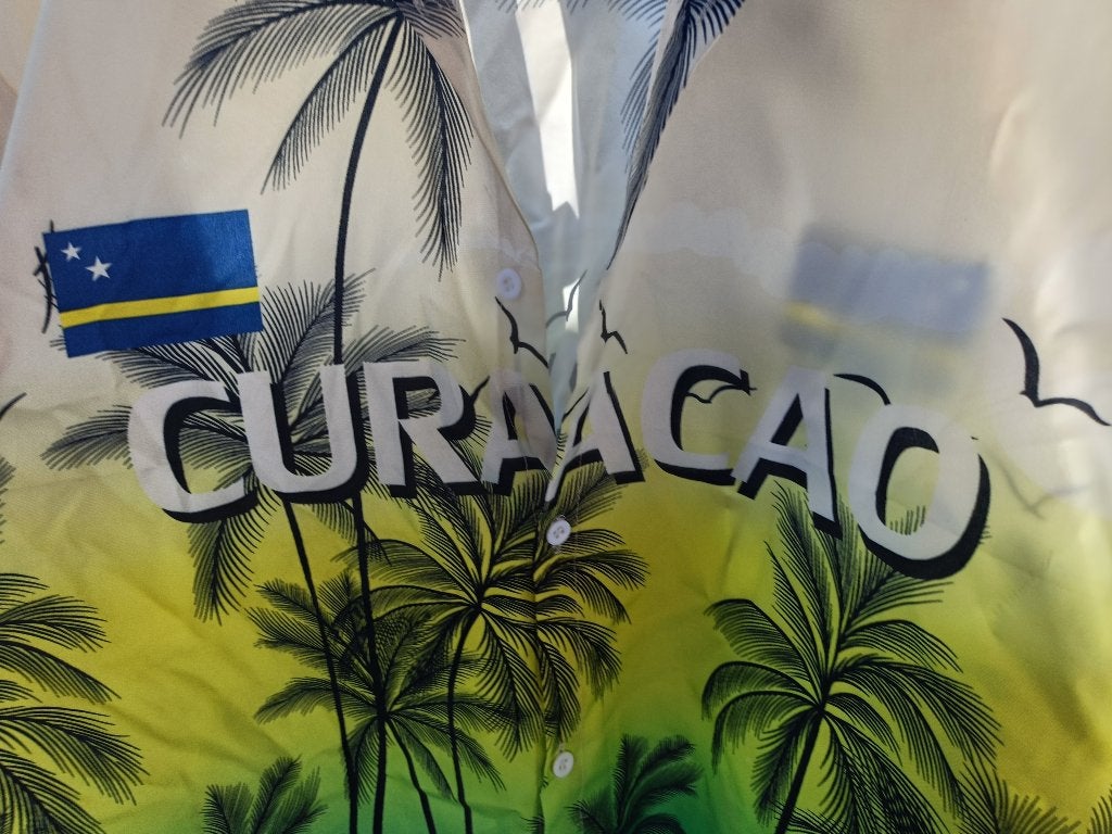 Ultiem Curaçao Hawaï Overhemd (2XL) | Curacao, Overige, Meerkleurig, Ophalen of Verzenden, Overige halswijdtes