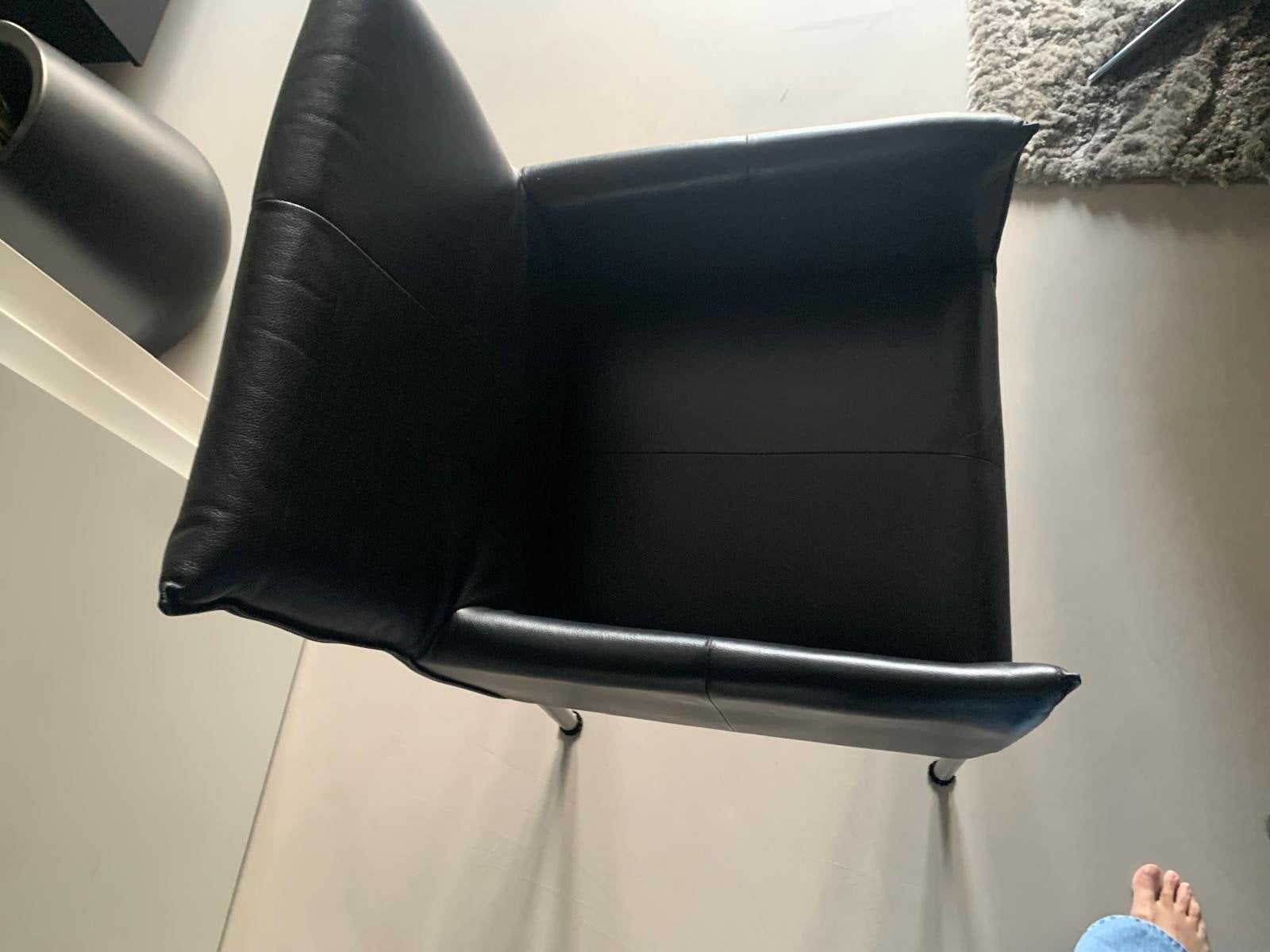 Yess eetkamerstoelen - Zwart leer, Ophalen, Gebruikt, Zwart, Vijf, Zes of meer stoelen