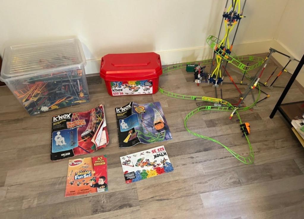 Grote K'nex collectie met handleidingen en opbergboxen, Ophalen, Gebruikt, K'nex