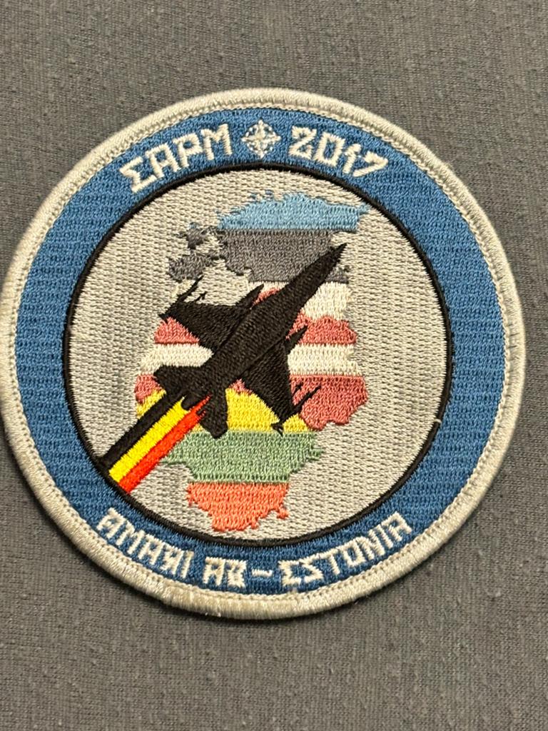 Embleem Amari AB estonia belgian Airforce 2017 F-16, Verzamelen, Verzenden, Luchtmacht, Overige gebieden, Embleem of Badge
