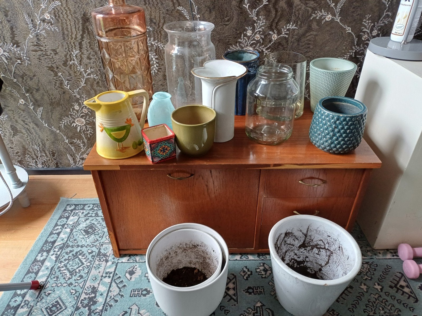 Vazen/bloempotten, Ophalen