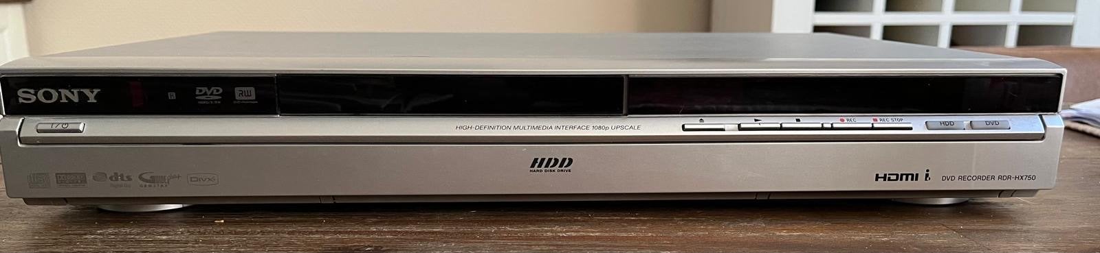Sony RDR-HX720 DVD Recorder met HDD en HDMI, Ophalen, Met harddisk, Dvd-recorder, Zo goed als nieuw
