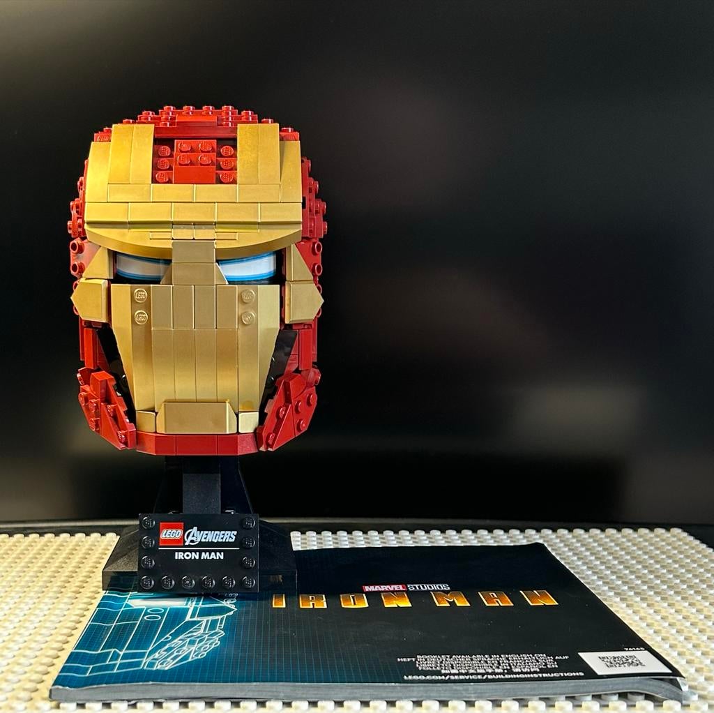 LEGO 76165 Avengers Iron Man Helm, Kinderen en Baby's, Speelgoed | Duplo en Lego, Ophalen of Verzenden, Gebruikt, Complete set