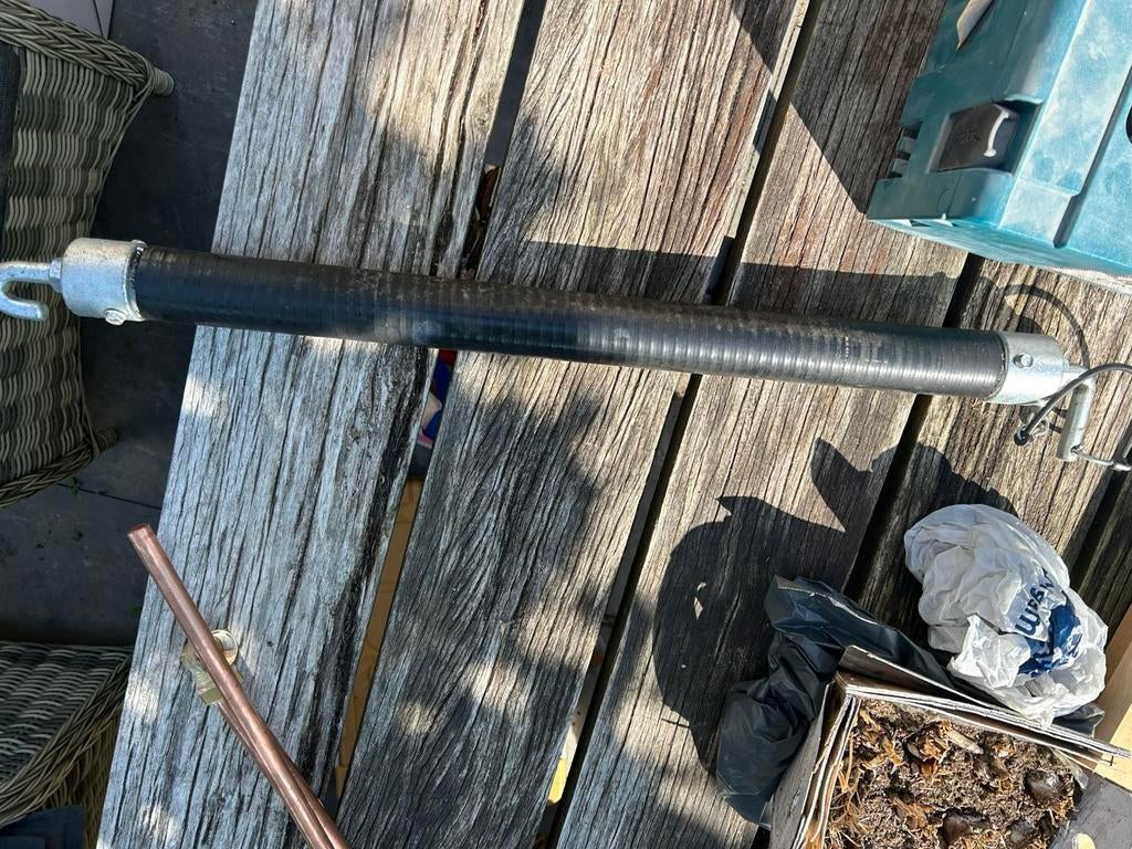2 stuks complete borst- bilstang, Ophalen, Zo goed als nieuw, Minder dan 2 meter, 80 mm of meer