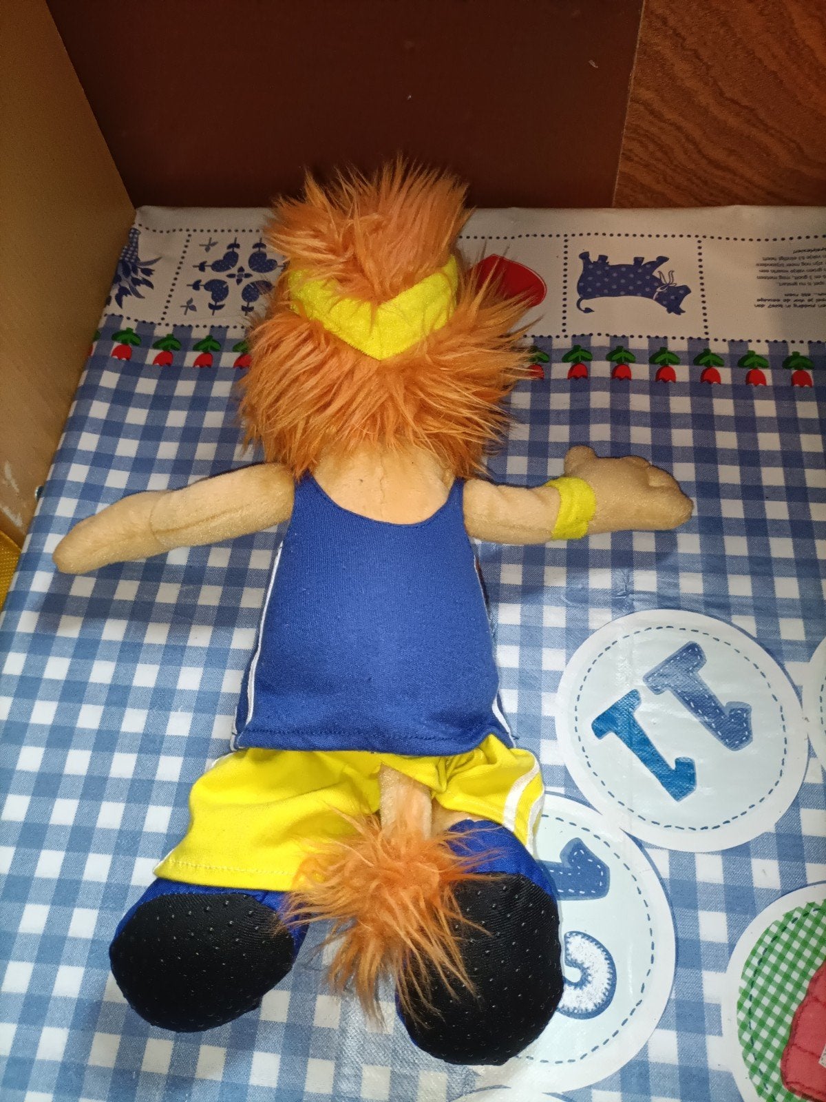 Loekie de Leeuw knuffel sporter fitness hardloper 37 cm, Ophalen of Verzenden, Zo goed als nieuw, Overige typen