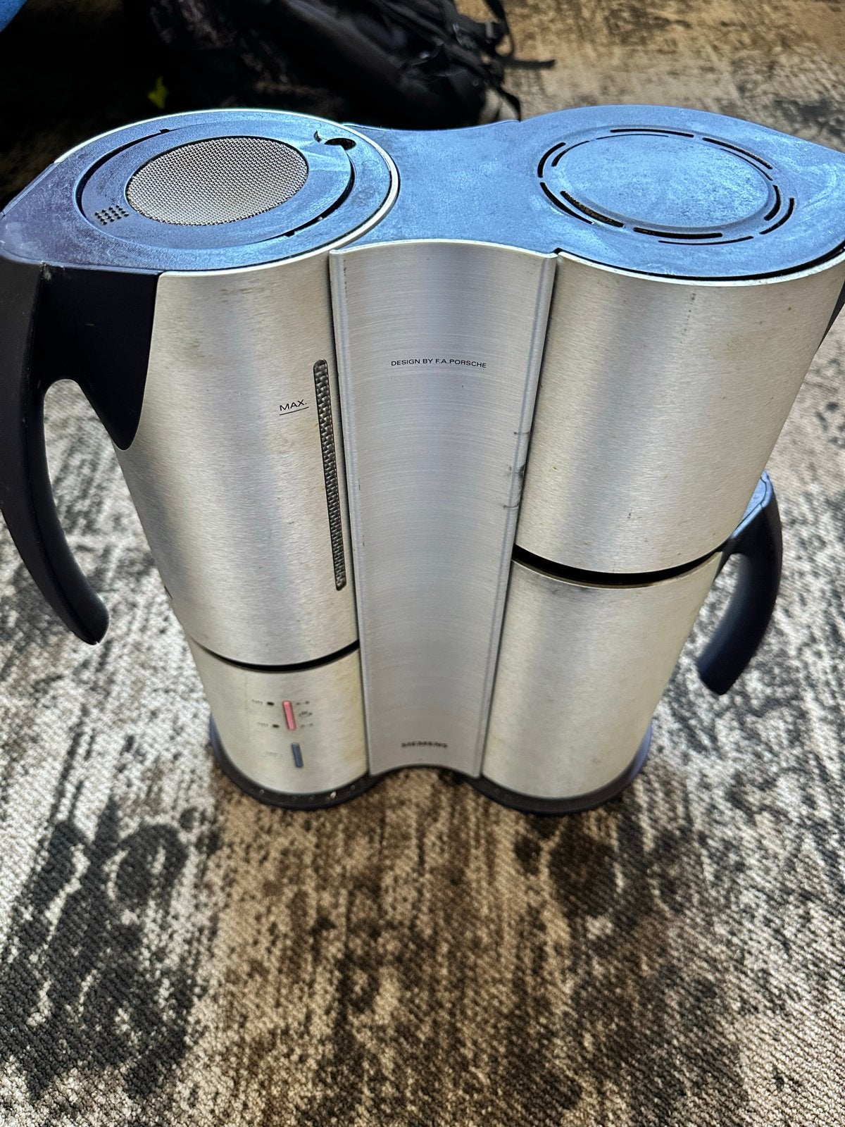 Siemens koffiezetapparaat F.A. Porsche Design, Witgoed en Apparatuur, Ophalen, Gebruikt, Koffiemachine, Gemalen koffie