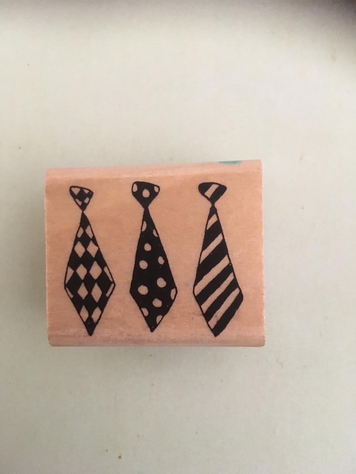 Stempel A Muse Artstamps Ties, Ophalen of Verzenden, Zo goed als nieuw, Houten stempel
