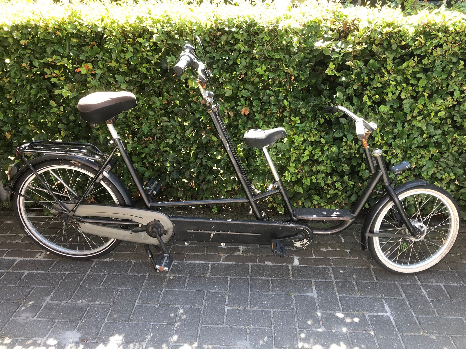 Leuke kleine oude tandem!, Fietsen en Brommers, Fietsen | Tandems, Ophalen, Minder dan 10 versnellingen, Gebruikt, Minder dan 49 cm