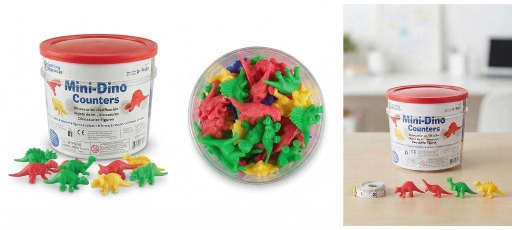 Learning Resources Mini Dino Counters, Ophalen, Zo goed als nieuw, Knutselen