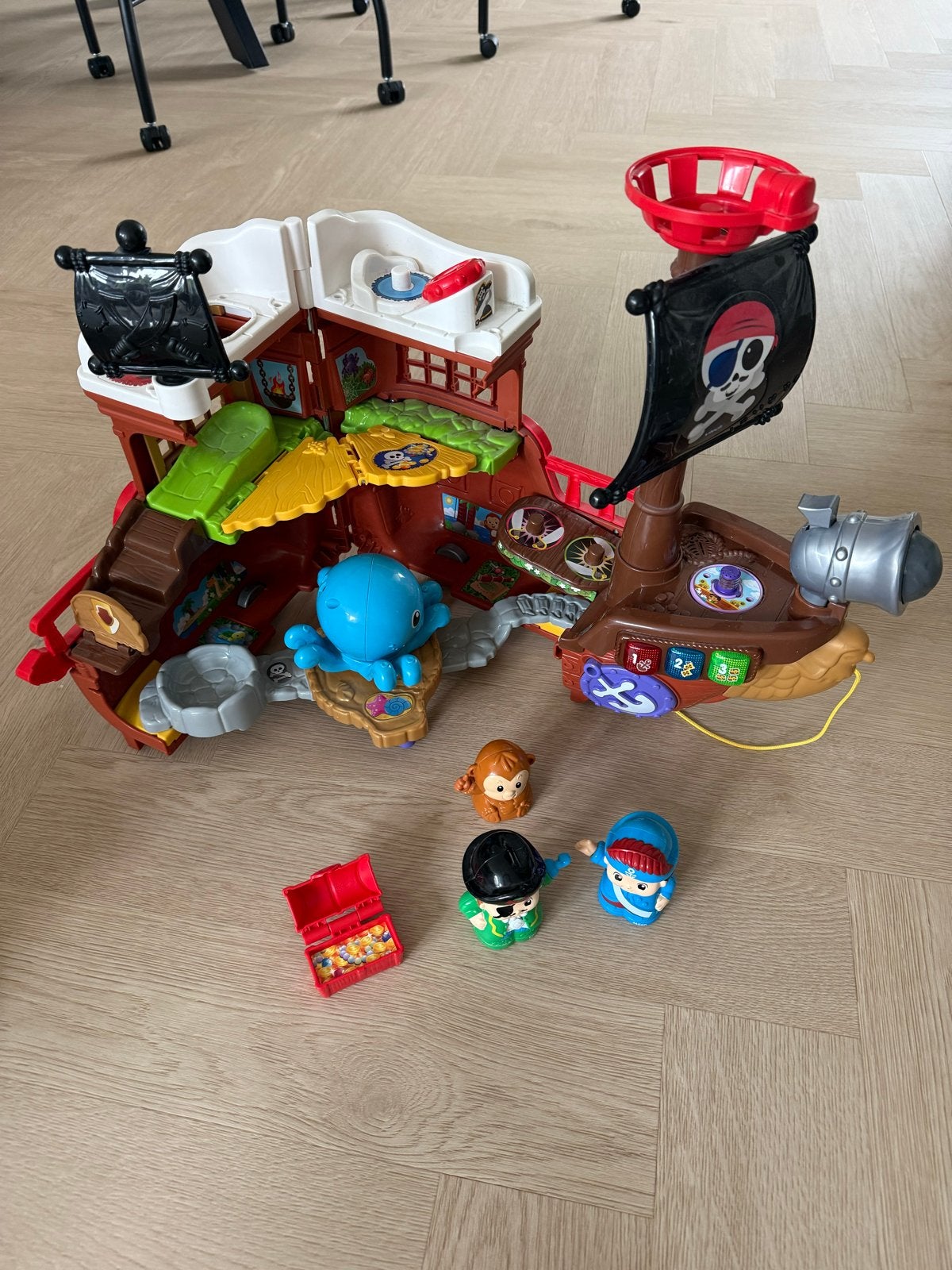 Vtech Piratenschip met Geluid en Figuren, Kinderen en Baby's, Speelgoed | Vtech, Ophalen of Verzenden, Zo goed als nieuw, 2 tot 4 jaar