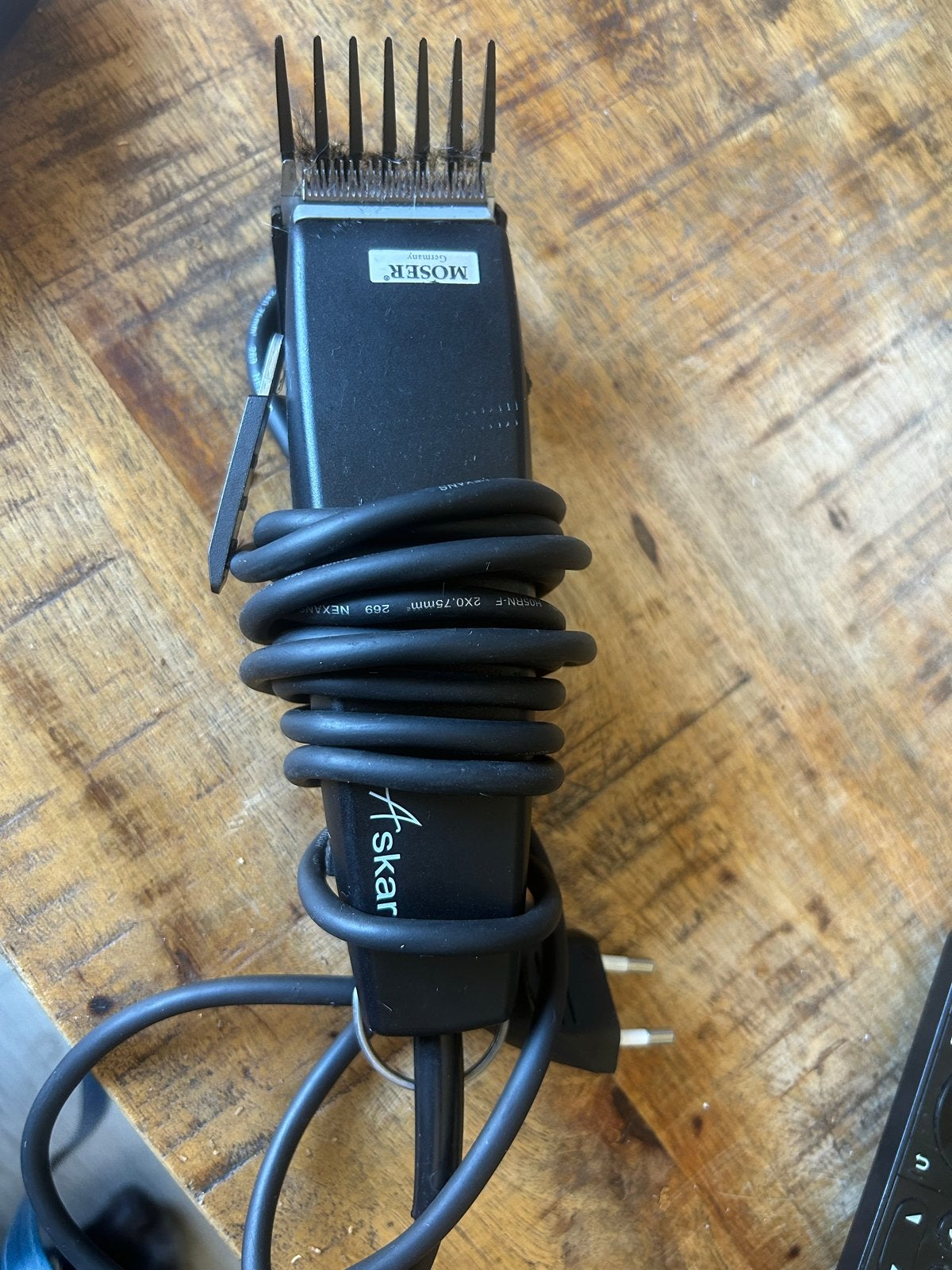 Moser tondeuse met opzetstuk, Moser, Ophalen of Verzenden, Zo goed als nieuw, Tondeuse