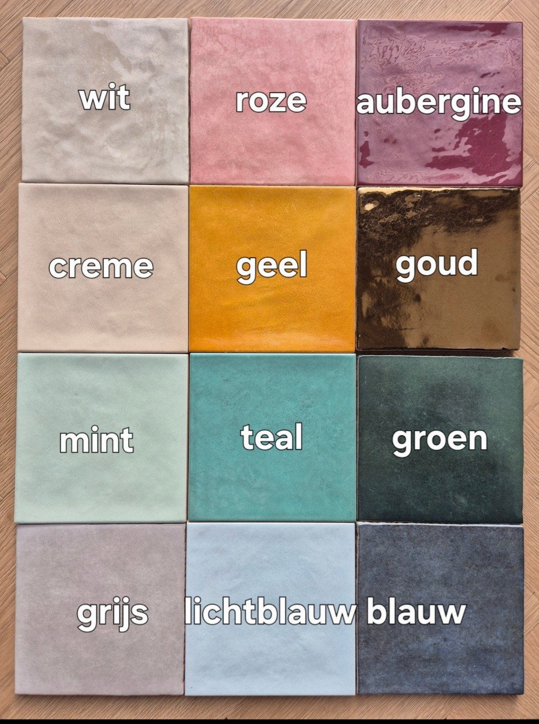 Gekleurde Keramische Tegels 13x13cm - Diverse Kleuren, Ophalen of Verzenden, Nieuw