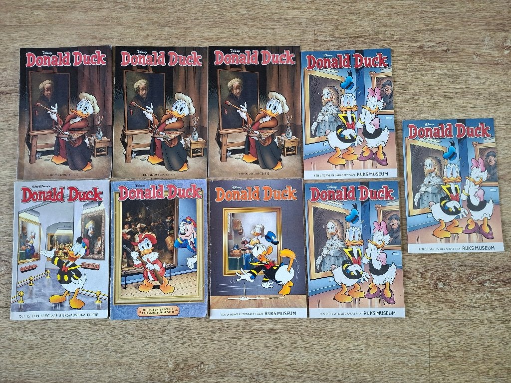 Donald Duck Rijksmuseum editie 2015, 2016, 2018/ 2019 ,2024, Boeken, Meerdere stripboeken, Ophalen of Verzenden, Zo goed als nieuw