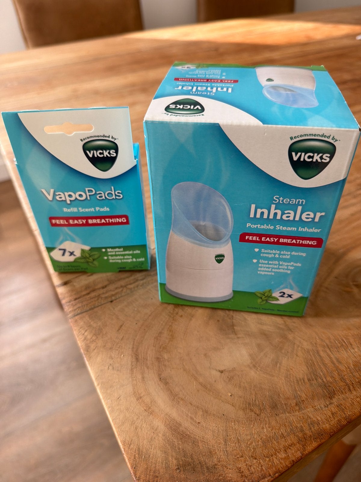 Vicks Stoom Inhaler met VapoPads voor Vrije Ademhaling, Ophalen of Verzenden, Nieuw, Overige typen