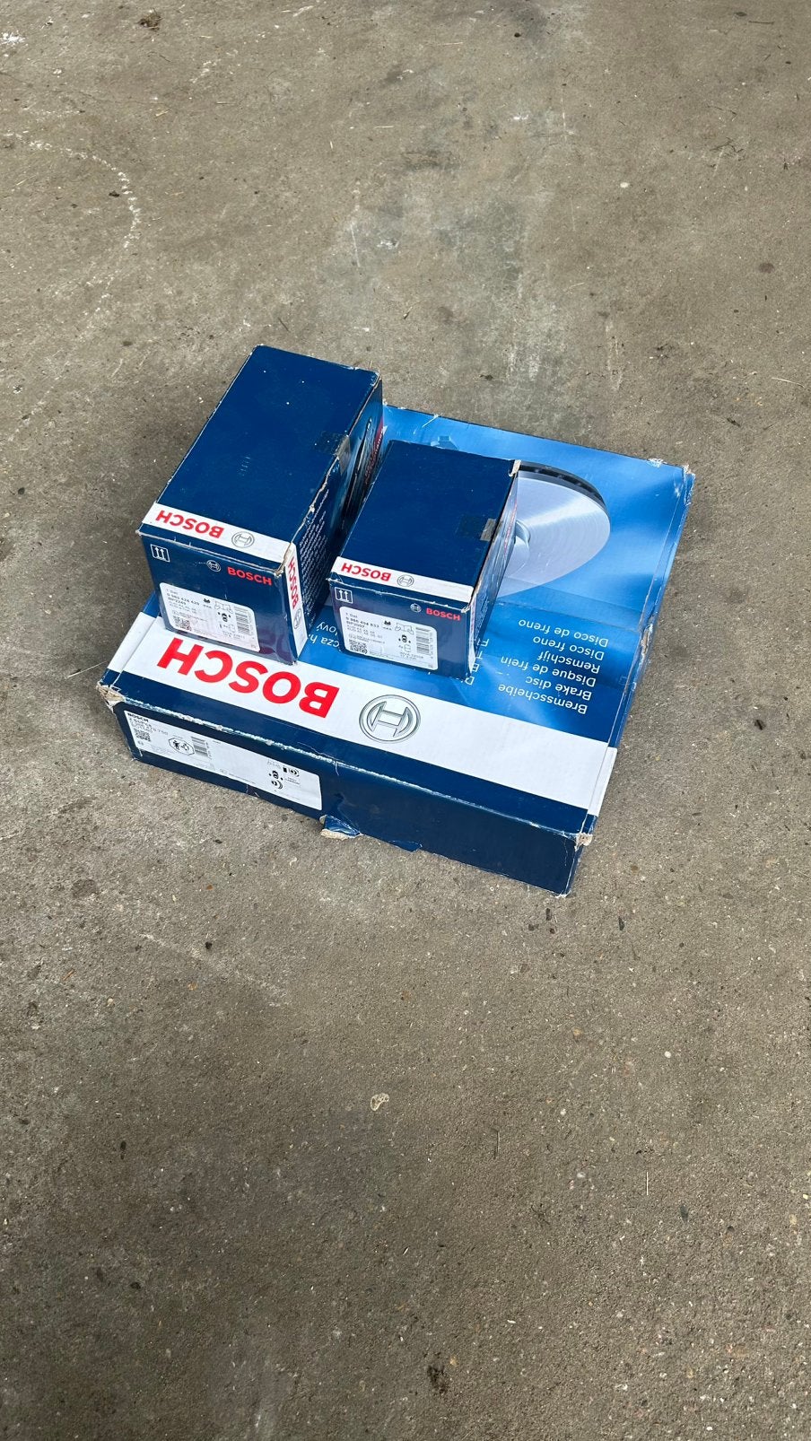 Bosch remschijven + remblokken Audi (nieuw in doos), Auto-onderdelen, Ophalen of Verzenden, Nieuw, Audi