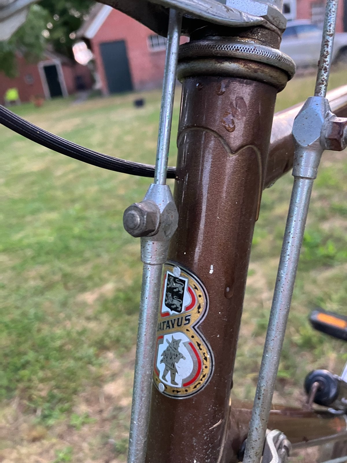 Batavus herenfiets - Vintage bruin, Ophalen, Batavus, Trommelrem, 53 tot 56 cm