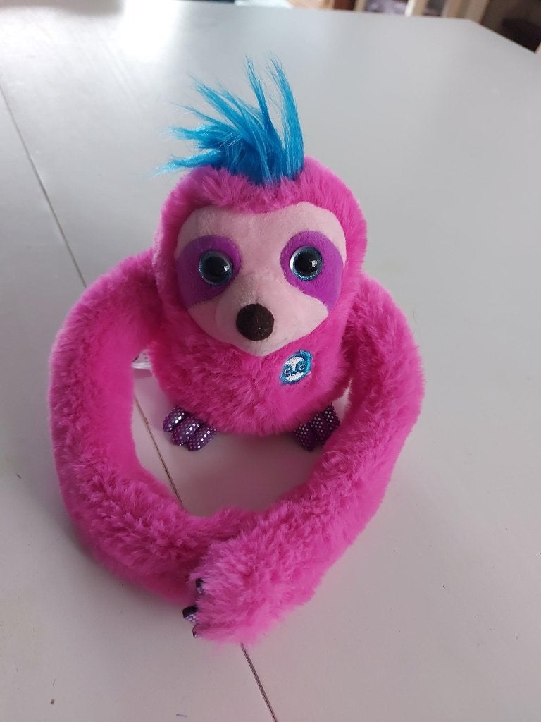 Bewegende luiaard knuffel, Met geluid, Overige typen, Ophalen of Verzenden, Zo goed als nieuw