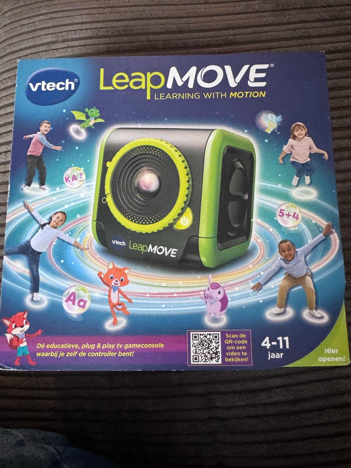 Vtech LeapMOVE: Educatieve Plug & Play TV Gameconsole, Ophalen of Verzenden, Overige merken, Zo goed als nieuw