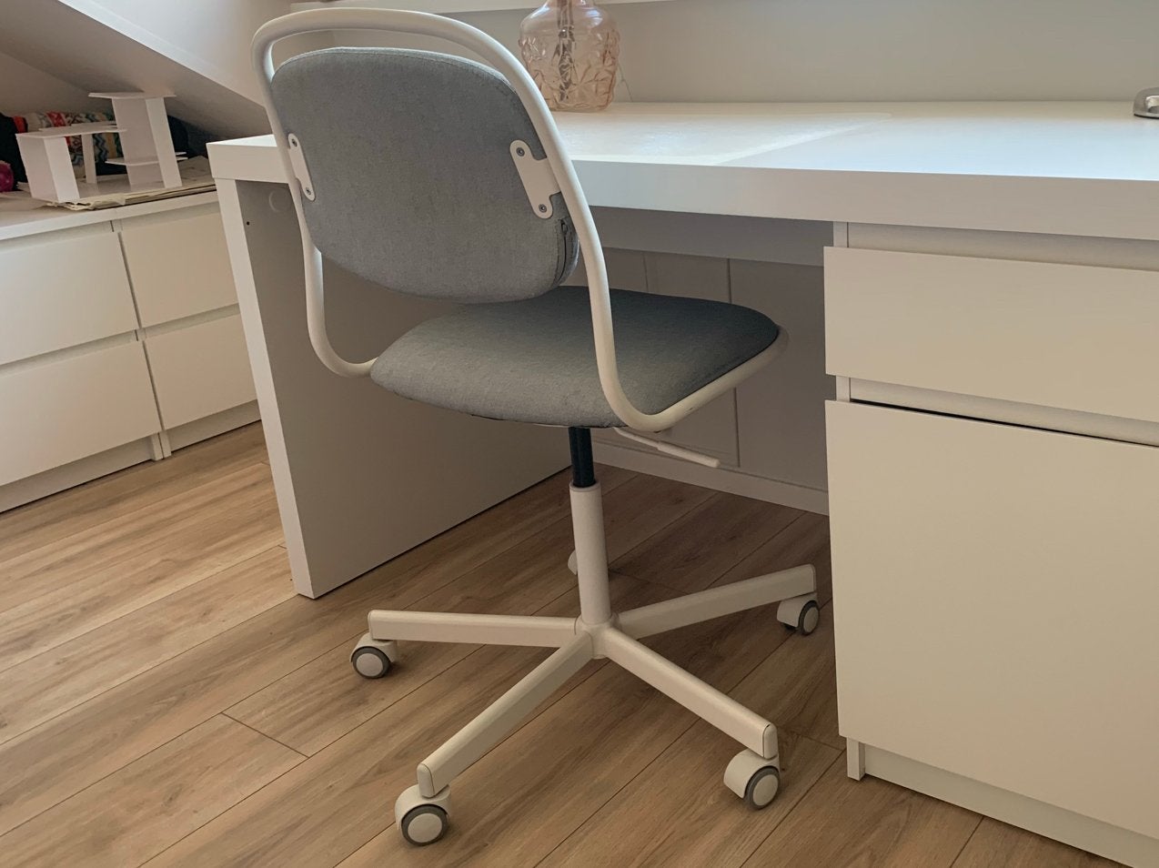 Bureaustoel Ikea in nette staat., Ophalen, Gebruikt, Zwart, Bureaustoel