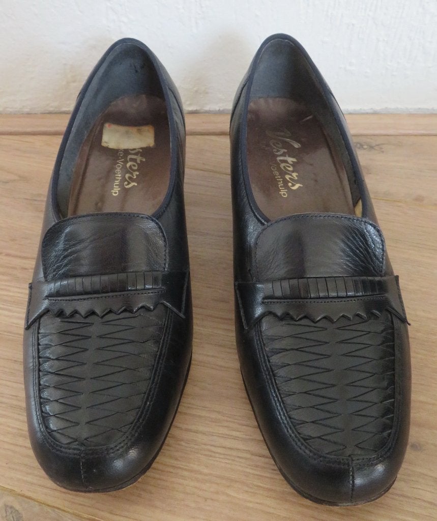 Schoenen Instappers Donkerblauw/Zwart Vesters Maat 8,5/5.5, Blauw, Instappers, Ophalen of Verzenden, Zo goed als nieuw