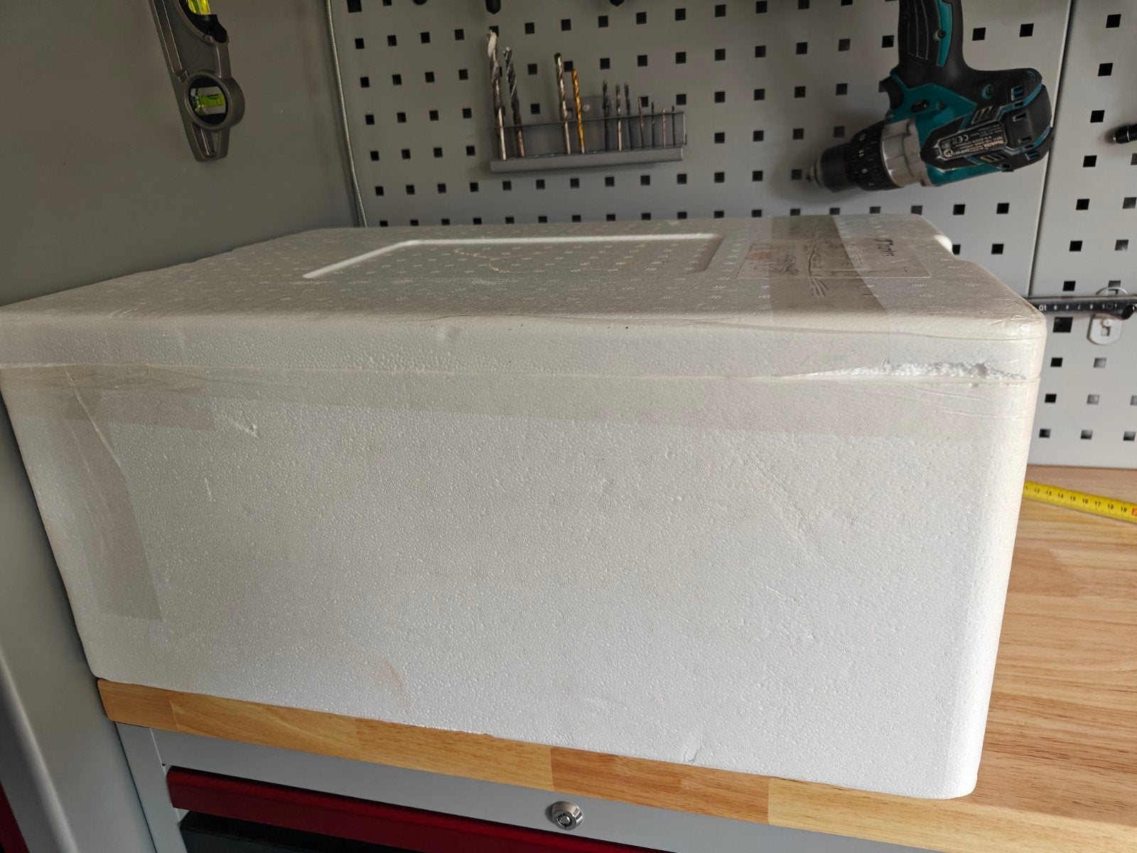 Piepschuim isolatie doos 42L  (60x40x27 cm), Ophalen, Zo goed als nieuw, Koelbox, Koelelement