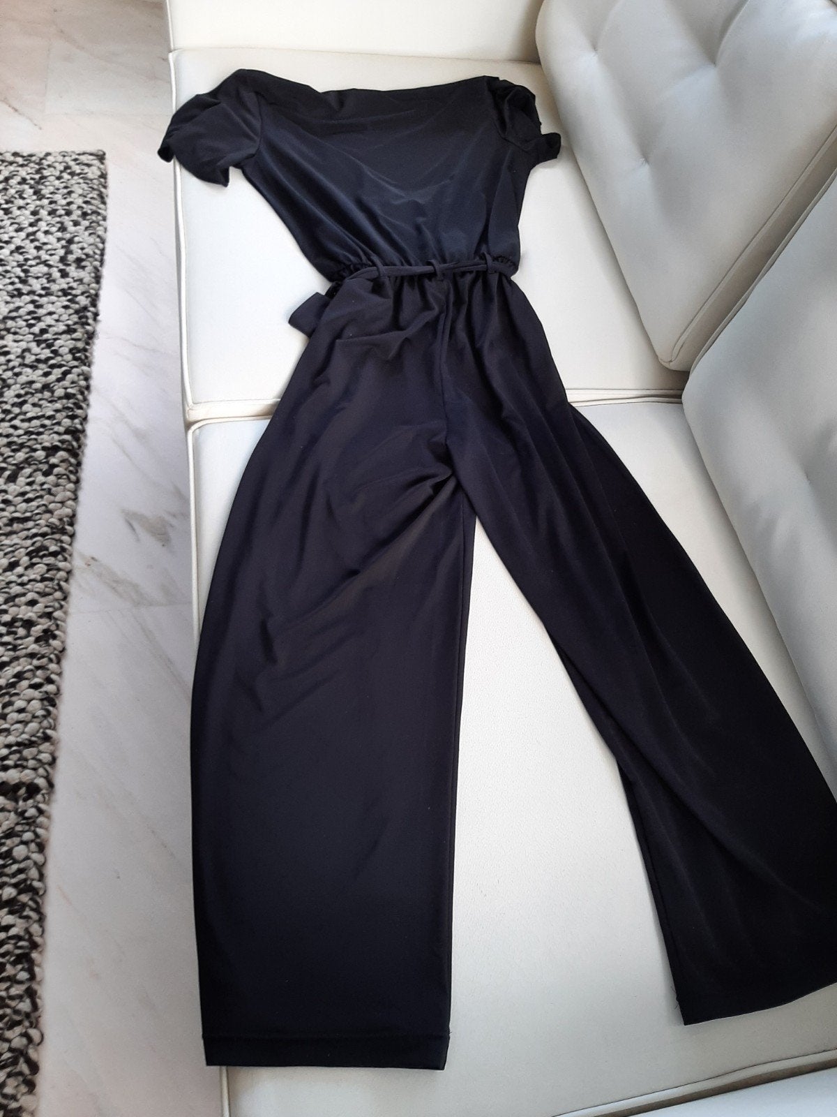 Jumpsuit van Pescara maatje S. Diepzwart, Verzenden, Zo goed als nieuw, Maat 36 (S), Zwart