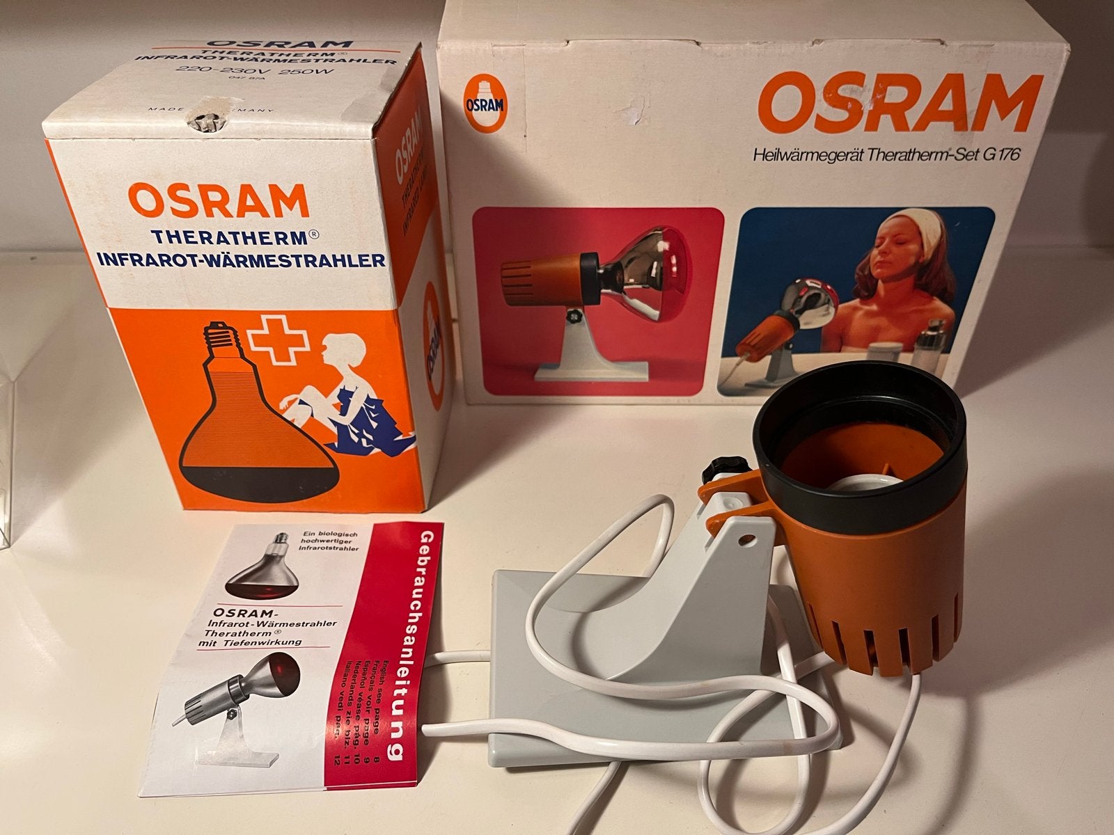 Vintage OSRAM THERATHERM Infrarood Warmtestraler, Ophalen of Verzenden, Nieuw, Overige typen