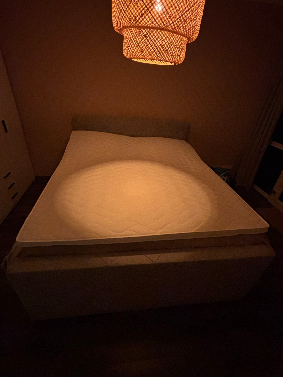 Topper Leenbakker Liv boxspring 180 x 200 cm, Ophalen, Wit, 180 cm, 200 cm
