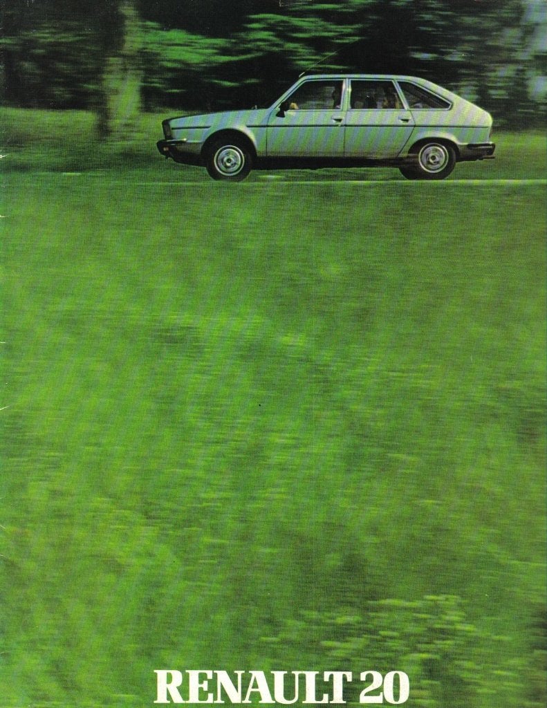 Brochure Renault 20 1981, Ophalen of Verzenden, Gelezen, Renault