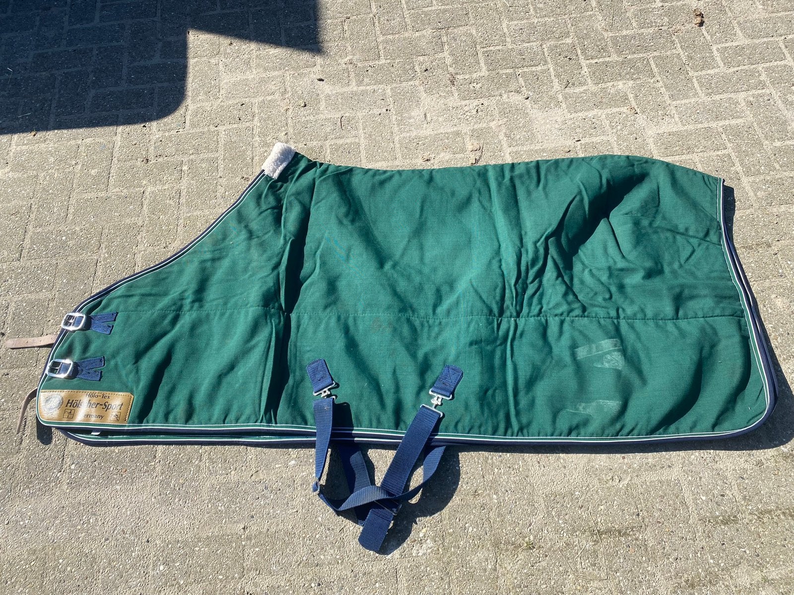 Hölscher sport deken, hölo tex, maat M/135, Dieren en Toebehoren, Ophalen of Verzenden, Zo goed als nieuw, Groen, Deken