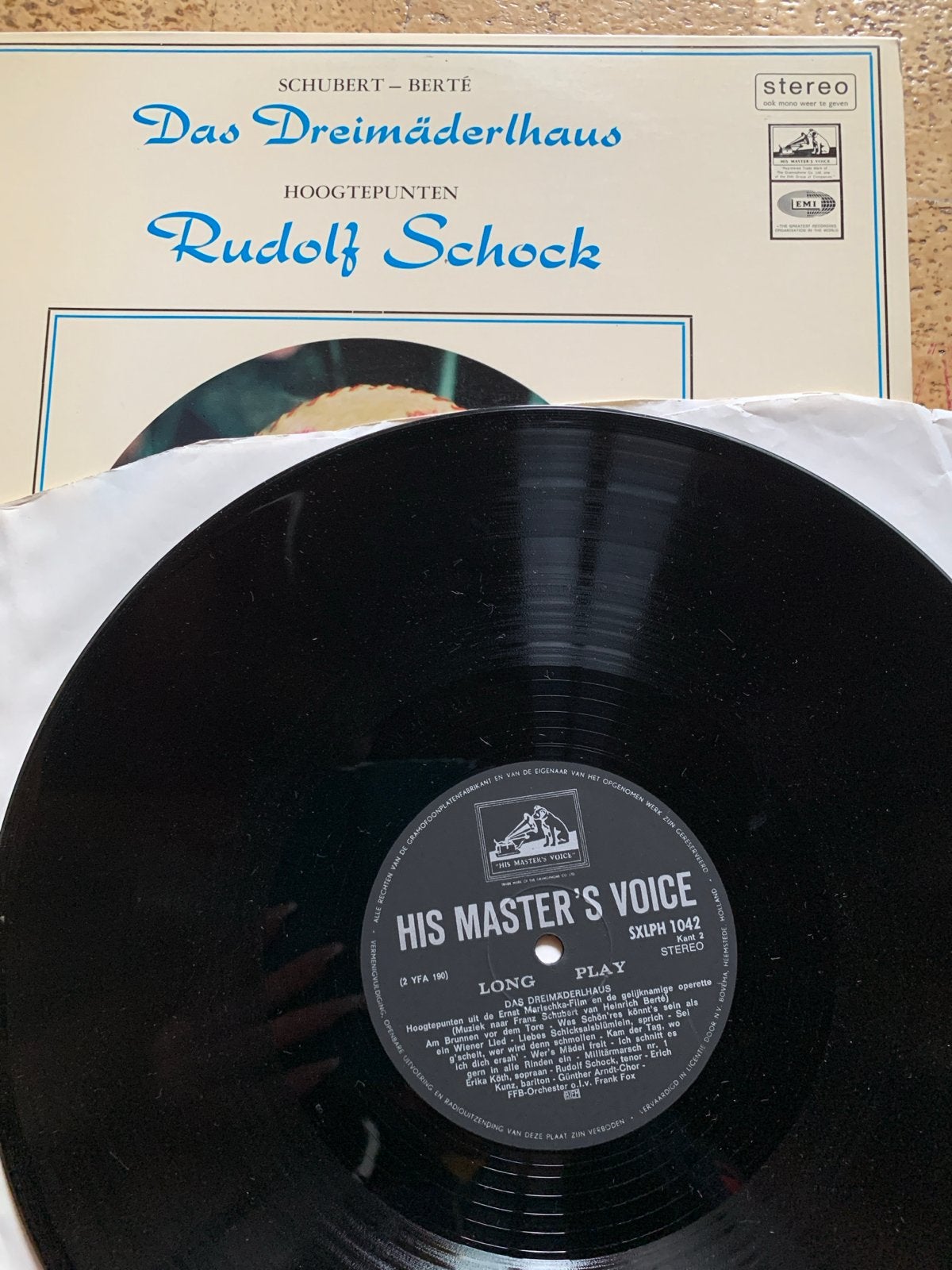 Rudolf Schock - Das Dreimäderlhaus Hoogtepunten LP, Gebruikt, Opera of Operette, Modernisme tot heden, Ophalen of Verzenden