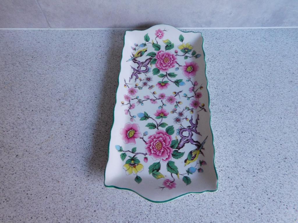 Schaal 28x13 cm. Chinese Roos Old Foley James Kent, Ophalen of Verzenden