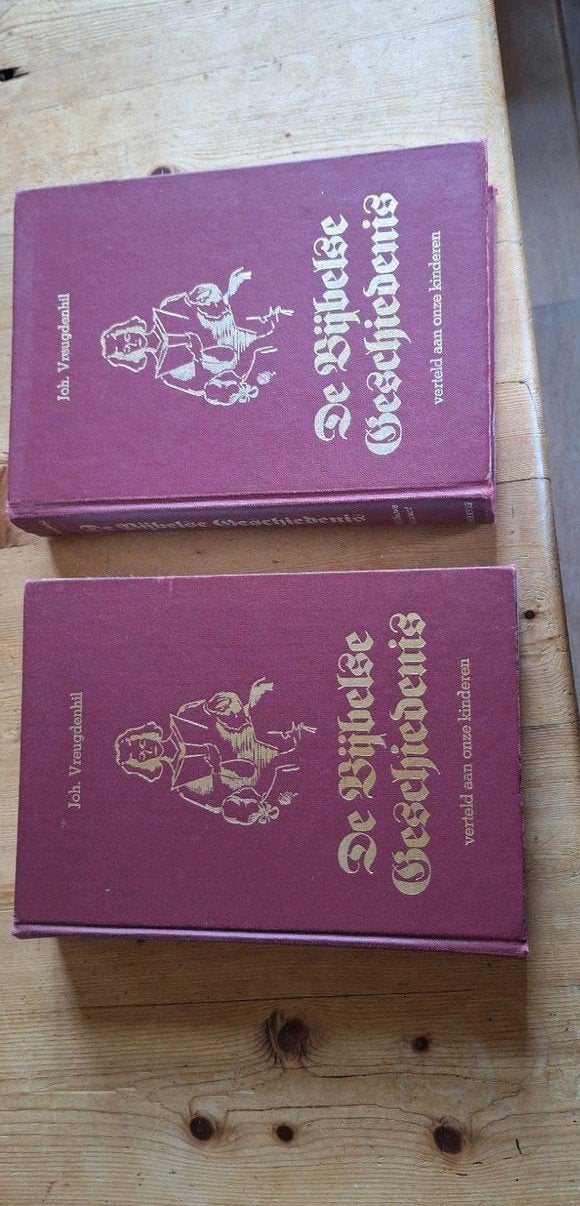 De Bijbelse Geschiedenis: Oude en Nieuwe Testament (2 delen), Boeken, Godsdienst en Theologie, Ophalen of Verzenden, Gelezen, Joh. Vreugdenhil