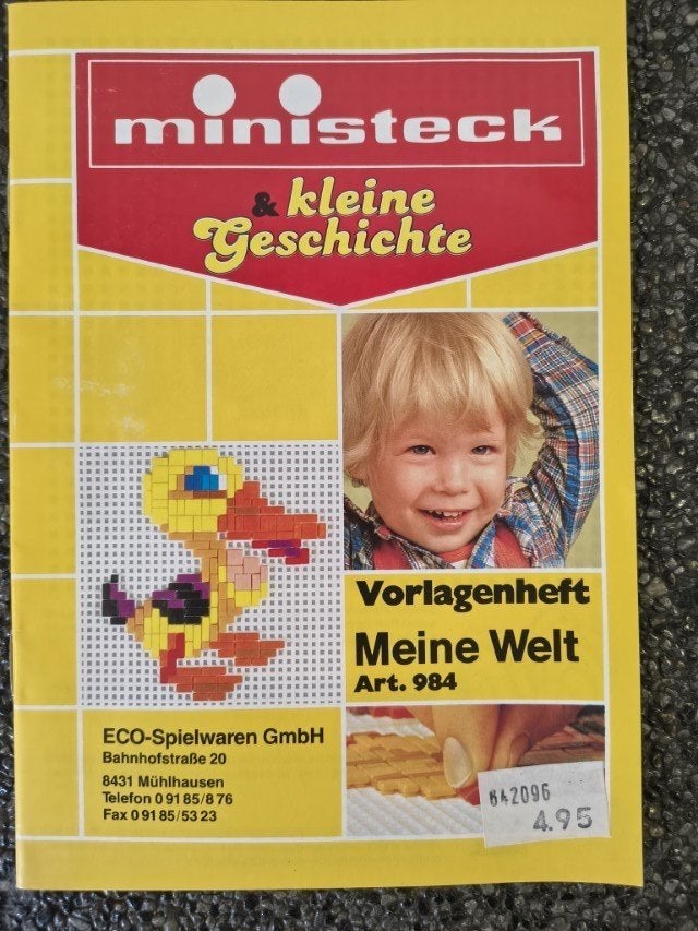 * Ministeck Vorlagenheft Meine Welt voorleesboekje 80’s *, Hobby en Vrije tijd, Ministeck, Verzenden, Gebruikt, Voorbeeldboek