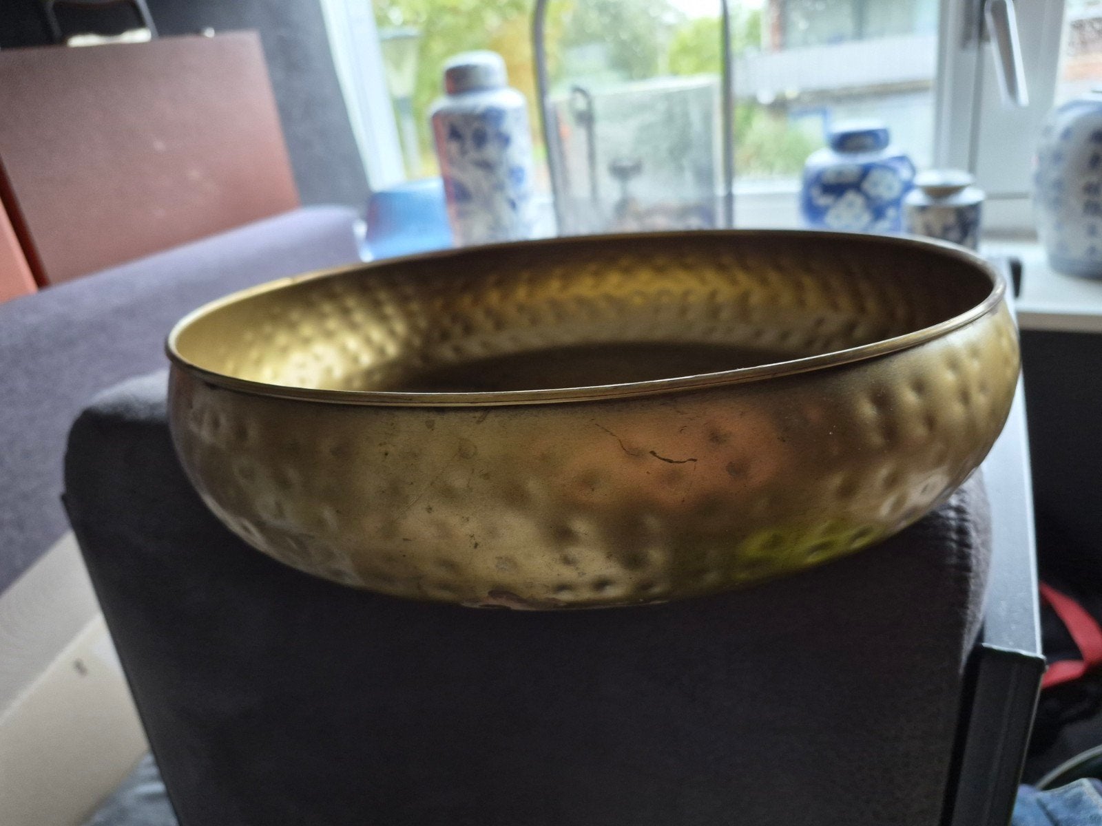 fruitschaal goud, Ophalen of Verzenden