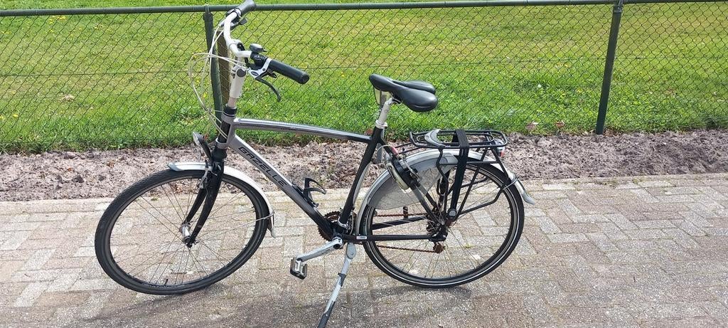 Gazelle Genève carbon herenfiets 27 versnellingen, Ophalen, 28 inch, Gebruikt, Vering