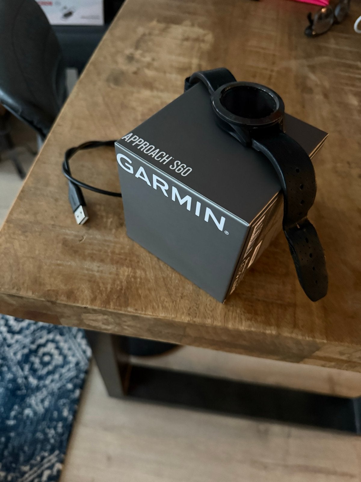 Garmin Approach S60 GPS Golfhorloge - Zo goed als nieuw, Afstand, Zwart, Ophalen of Verzenden, Zo goed als nieuw