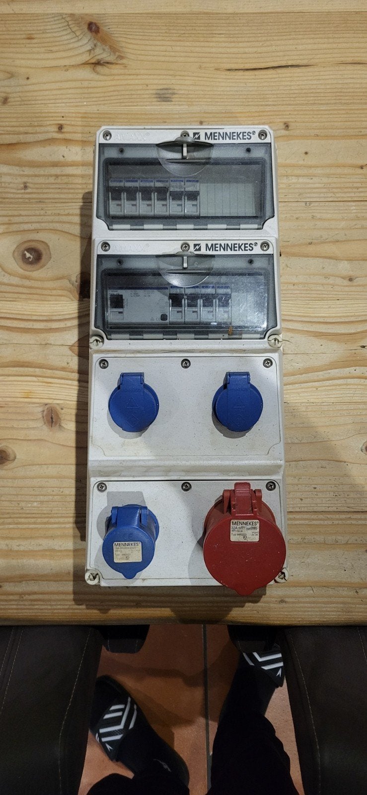 Mennekes Stekkerdoos met Groepenkast en Krachtstroom, Ophalen, Gebruikt, Overige merken, Stekkerdoos