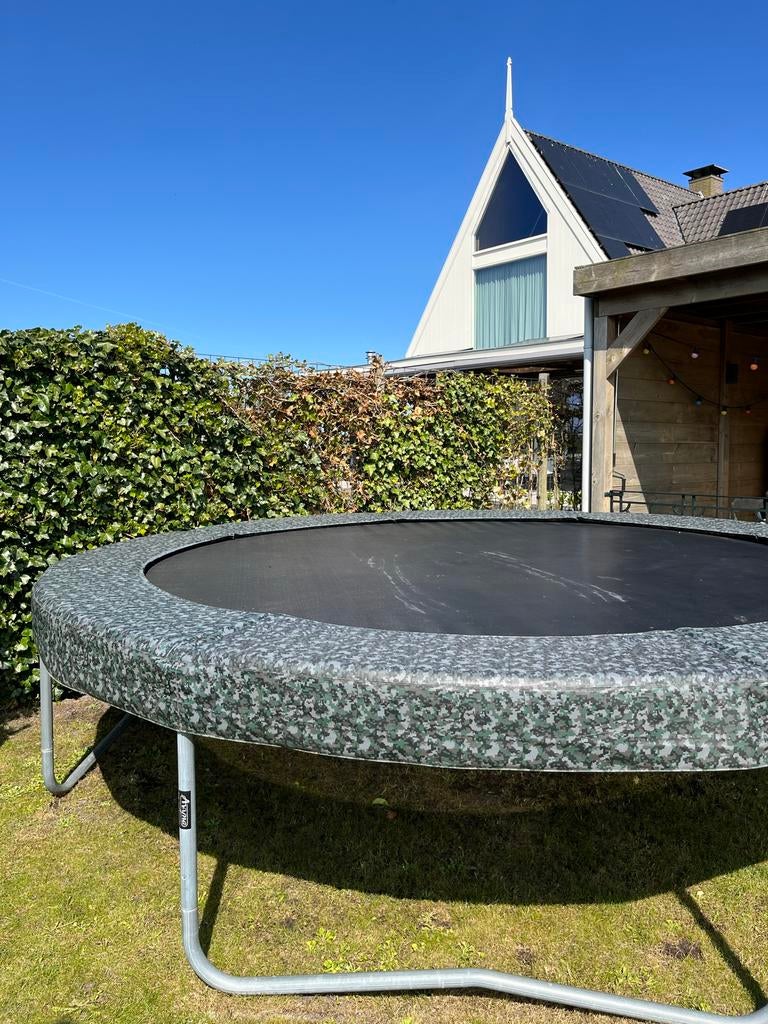 Avyna Pro-line trampoline - Camouflage print, Kinderen en Baby's, Speelgoed | Buiten | Trampolines, Ophalen, Gebruikt