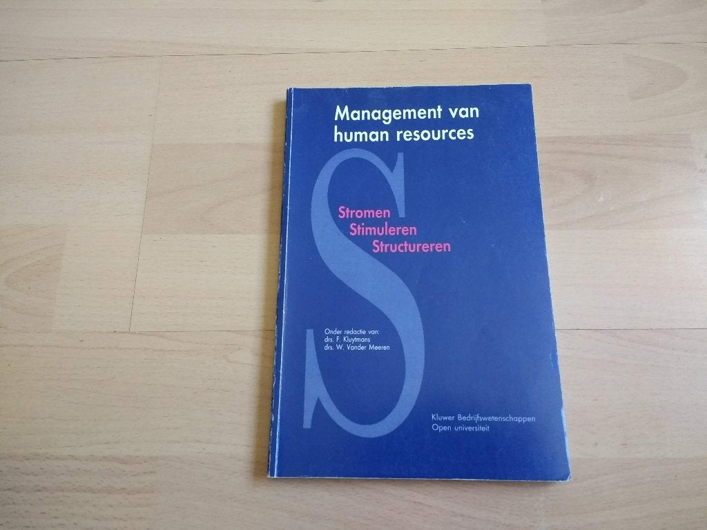 Management van resources Stromen Stimuleren Structureren, Ophalen of Verzenden, Zo goed als nieuw, Management