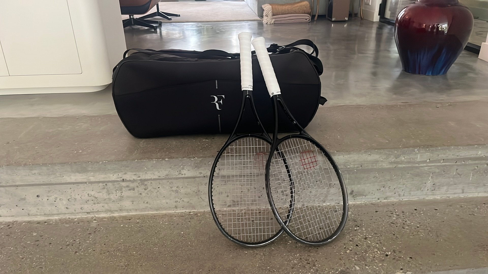 Wilson RF 01 Tennisrackets met bijbehorende tas, Gebruikt, Ophalen of Verzenden, Wilson, Racket
