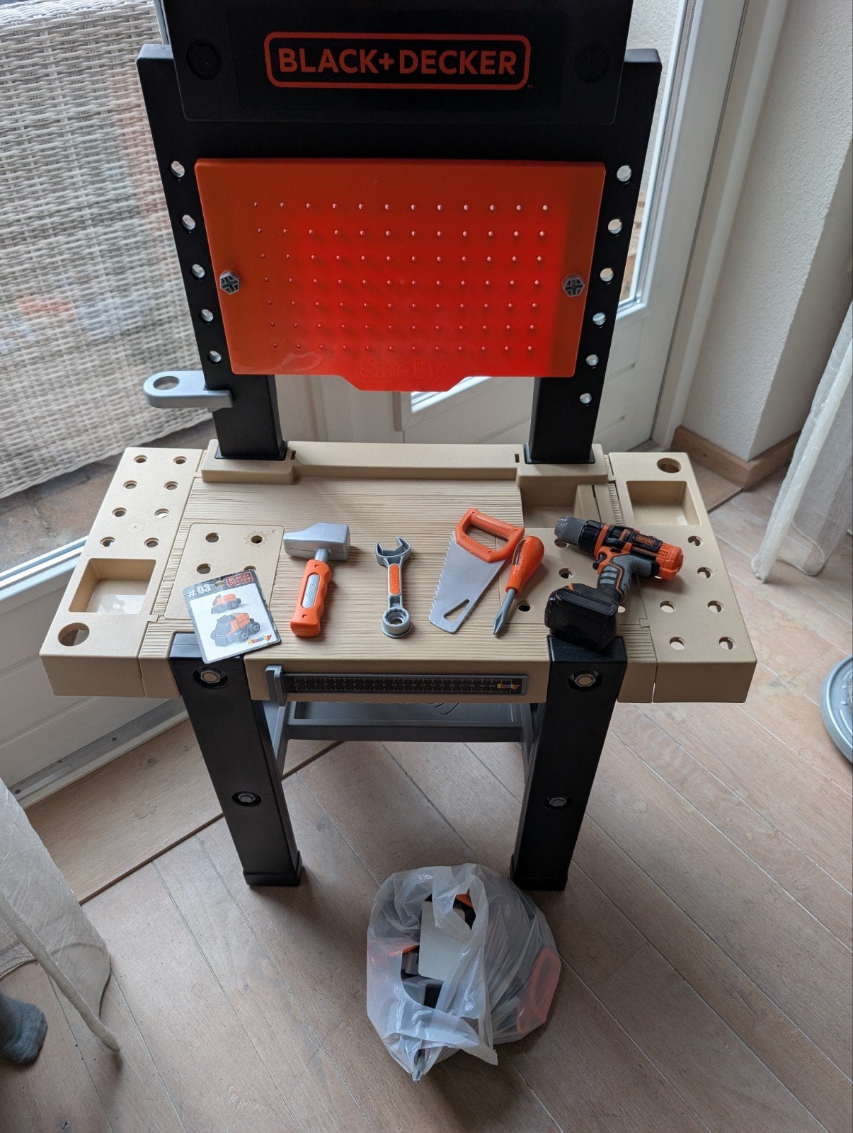 Smoby Black + Decker Werkbank voor kinderen, Ophalen, Zo goed als nieuw, Knutselen