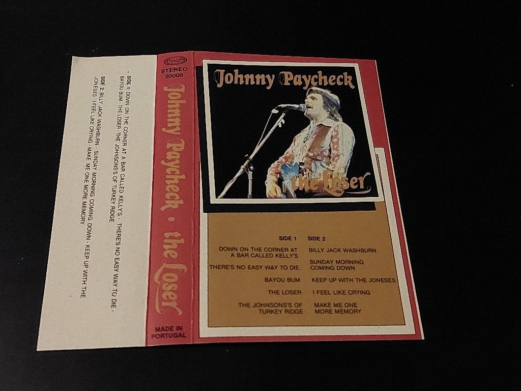 JOHNNY PAYCHECK - THE LOSER (MC), 1 bandje, Ophalen of Verzenden, Zo goed als nieuw, Origineel