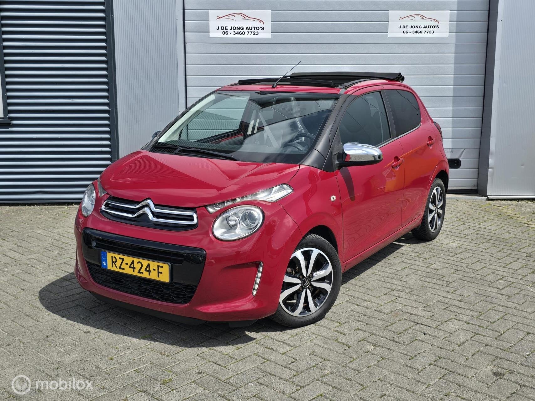 Citroen C1 1.0 e-VTi Airscape Shine 86DKM! Cabrio!, Auto's, Voorwielaandrijving, Automatische klimaatregeling, Gebruikt, 4 stoelen