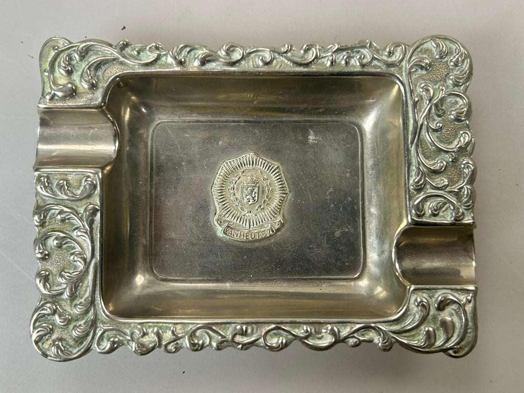 Verzilverde asbak Regiment van Heutsz, Verzamelen, Militaria | Algemeen, Ophalen of Verzenden