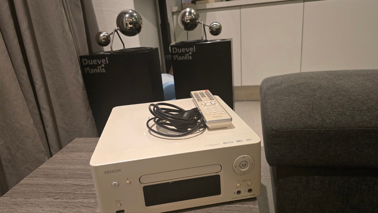 Denon RCD-N7 met Duevel Planets speakerset, Audio, Tv en Foto, Gebruikt, Speakerset, Ophalen of Verzenden, Afstandsbediening